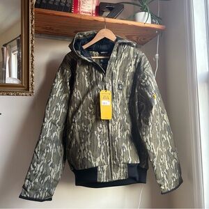 CARHARTT RUGGED FLEX DUCK LOOSE FIT INSULATED MOSSY OAK BOTTOMLAND JACKET